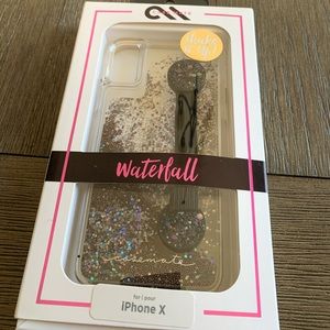 CaseMate waterfall case with glitter strap